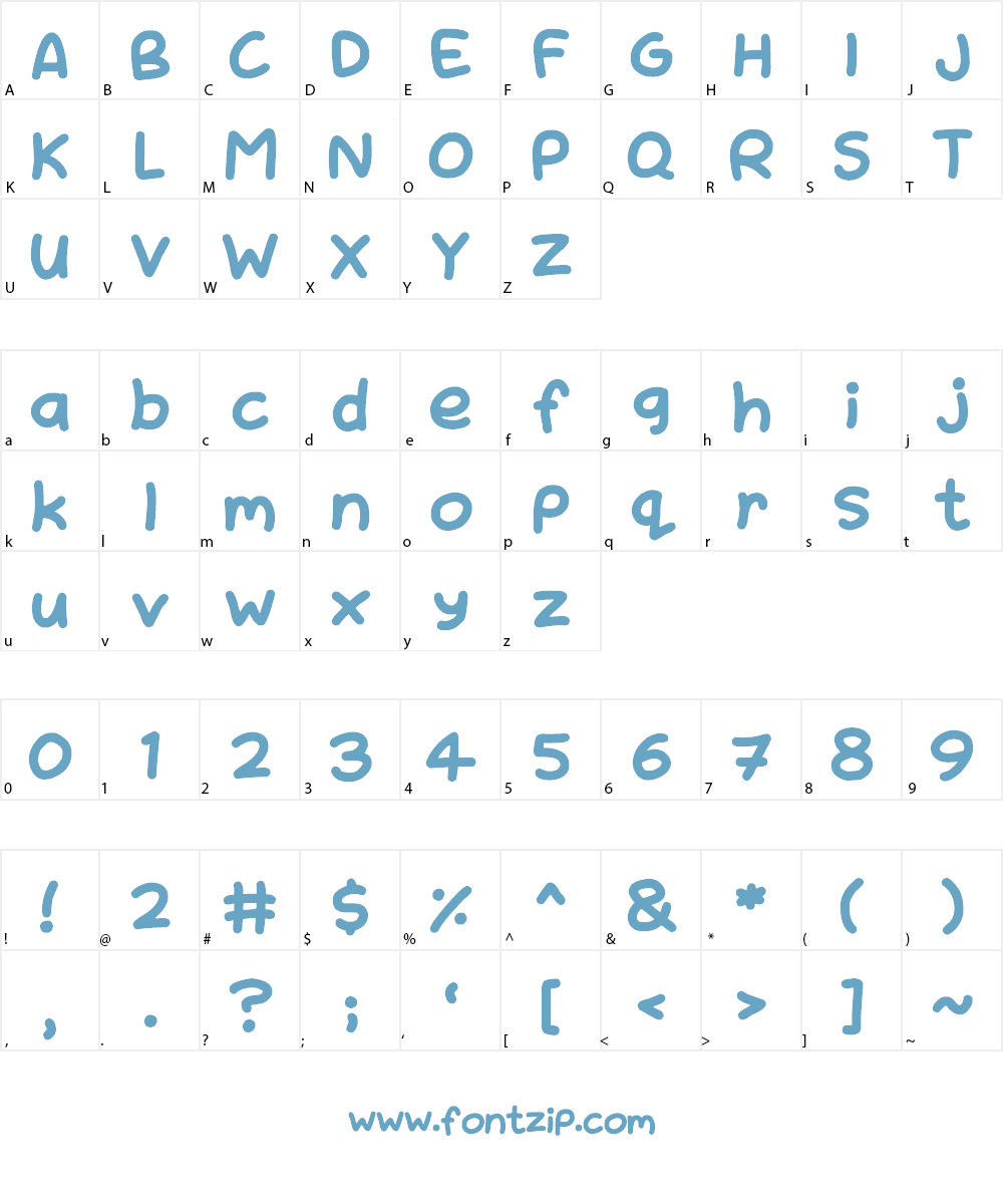 NATURAL SUGARS Font Character